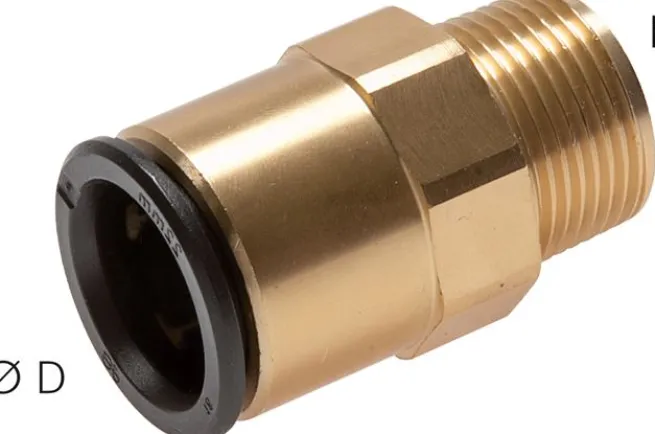 Gerader Steckanschluss R 3/4"-22mm, IQS-Big