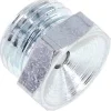 Gerader Trichterschmiernippel, M 10x1, Stahl verzinkt