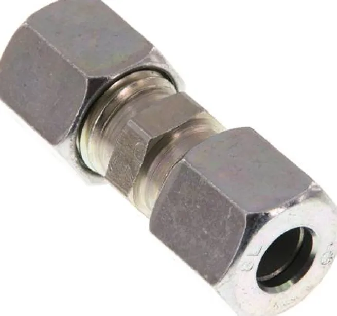 Gerade Schneidringverschraubung 8 L (M14x1,5), Stahl verzinkt