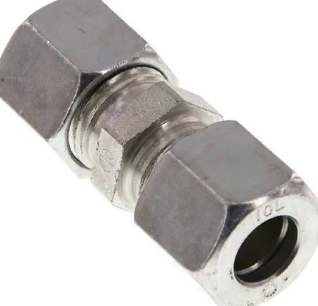 Gerade Schneidringverschraubung 10 L (M16x1,5), Stahl verzinkt