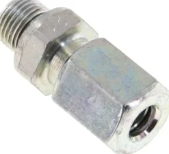 Gerade Schneidringverschr. G 1/8"-6 L (M12x1,5), Stahl verzinkt, Dichtung FKM