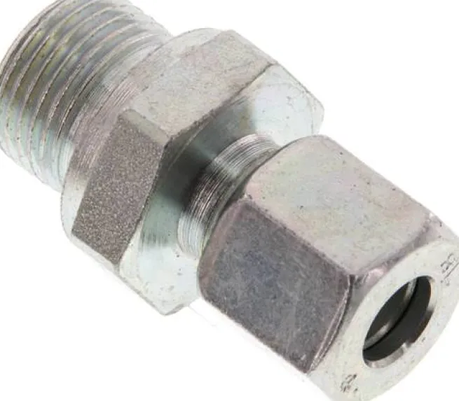 Gerade Schneidringverschr. G 3/8"-8 L (M14x1,5), Stahl verzinkt