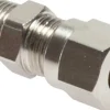 Gerade Schneidringverschr. 6 LL (M10x1)-R 1/8", Messing vernickelt