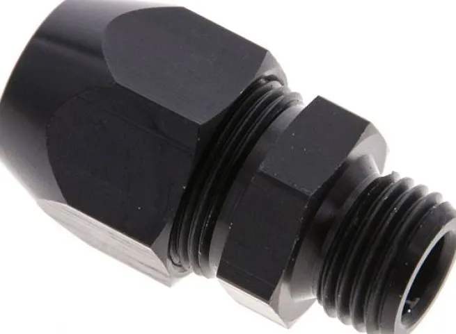 Gerade Verschraubung G 1/4"-12x6mm, Aluminium