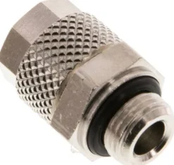 Gerade Verschraubung G 1/8"-8x6mm, Messing vernickelt