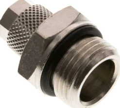 Gerade Verschraubung G 3/8"-6x4mm, Messing vernickelt