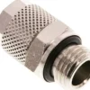 Gerade Verschraubung G 1/4"-10x8mm, Messing vernickelt