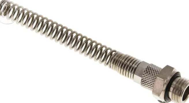 Gerade Verschraubung G 1/4"-6x4mm mit Knickschutz