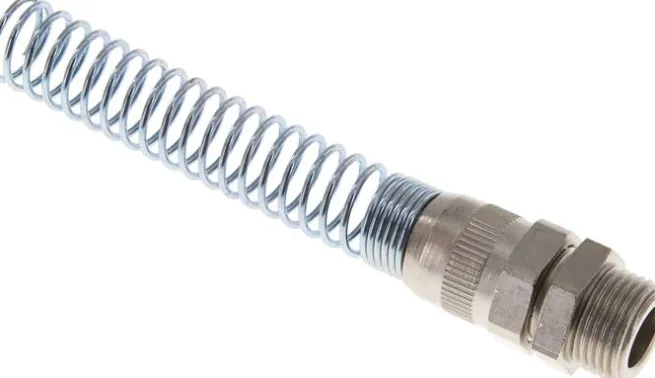 Gerade Verschraubung G 3/8"-12x9mm mit Knickschutz