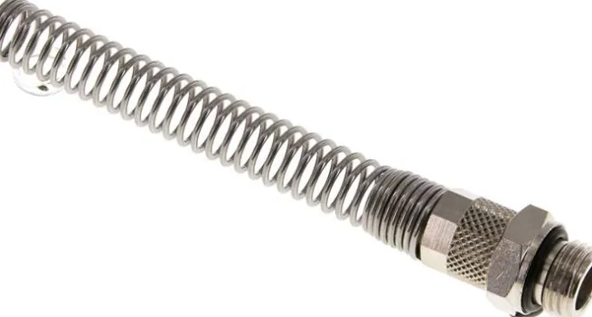 Gerade Verschraubung G 1/4"-8x6mm mit Knickschutz