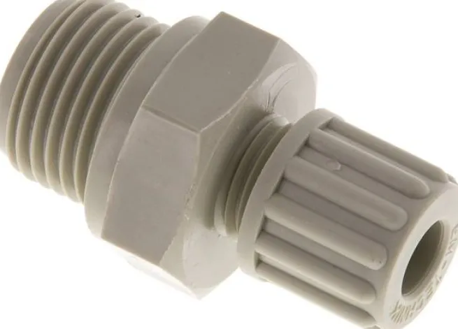 Gerade Verschraubung G 1/2"-8x6mm, Polypropylen