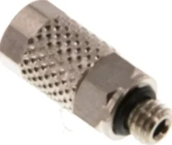 Gerade Verschraubung M 5-5x3mm, Messing vernickelt