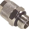 Gerade Verschraubung M 5-4x2mm, Messing vernickelt