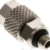 Gerade Verschraubung M 5-6x4mm, Messing vernickelt