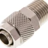 Gerade Verschraubung R 1/4"-10x8mm, Messing vernickelt
