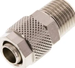 Gerade Verschraubung R 1/4"-10x8mm, Messing vernickelt