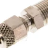 Gerade Verschraubung R 1/8"-4x2mm, Messing vernickelt