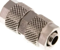 Gerade Verschraubung 8x6mm-8x6mm, Messing vernickelt