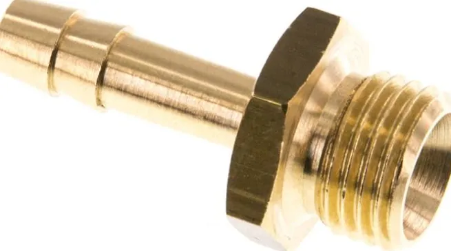 Gewindetülle G 1/4"-6 (1/4")mm, Messing