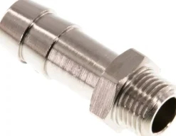 Gewindetülle G 1/8"-9 (3/8")mm, Messing vernickelt