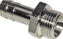 Gewindetülle G 1/2"-10mm, Messing vernickelt