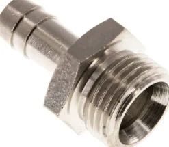 Gewindetülle G 1/2"-10mm, Messing vernickelt