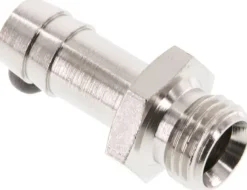 Gewindetülle G 1/4"-10mm, Messing vernickelt