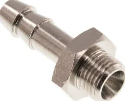 Gewindetülle G 1/8"-6 (1/4")mm, Messing vernickelt