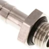 Gewindetülle mit O-Ring G 1/4"-8 (5/16")mm, Messing vernickelt