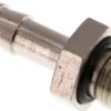 Gewindetülle mit O-Ring G 1/8"-6 (1/4")mm, Messing vernickelt