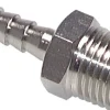 Gewindetülle R 1/4"-10mm, Messing vernickelt