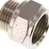 Gewindeverlängerung G 1/2"-16mm, Messing vernickelt