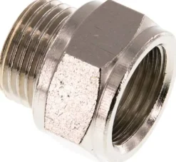Gewindeverlängerung G 1/2"-16mm, Messing vernickelt