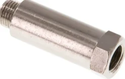 Gewindeverlängerung G 1/8"-36mm, Messing vernickelt