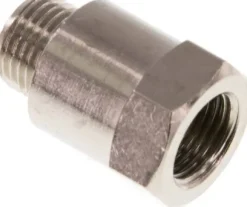 Gewindeverlängerung G 1/8"-16mm, Messing vernickelt