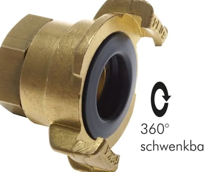 GK-Schlauchkupplung,G 1/2"(IG), drehbar, Messing, 25 bar