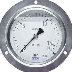 Glycerin-Einbaumanometer,Frontring, 100mm, 0 - 1000 bar