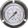 Glycerin-Einbaumanometer,Frontring, 63mm, 0 - 160 bar -Eco-Line