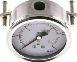 Glycerin-Einbaumanometer, 3kt-Frontring, 63mm, 0 - 1 bar -Eco-Line
