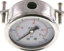 Glycerin-Einbaumanometer, 3kt-Frontring, 63mm, 0 - 10 bar -Eco-Line