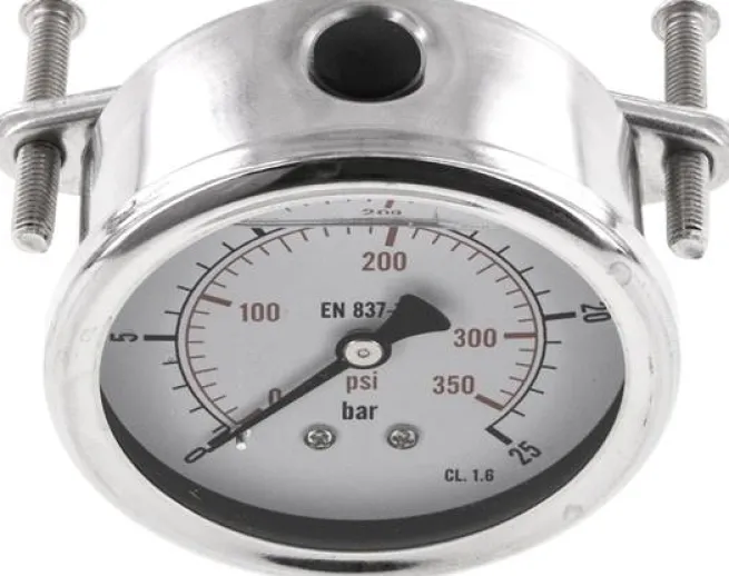 Glycerin-Einbaumanometer, 3kt-Frontring, 63mm, 0 - 25 bar -Eco-Line