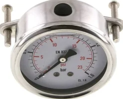 Glycerin-Einbaumanometer, 3kt-Frontring, 63mm, 0 - 1,6 bar -Eco-Line