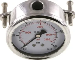 Glycerin-Einbaumanometer, 3kt-Frontring, 63mm, 0 - 250 bar -Eco-Line