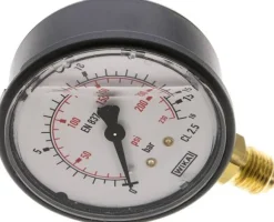 Glycerin-Manometer senkrecht (KU/Ms), 63mm, 0 - 16 bar