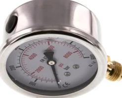 Glycerin-Manometer senkrecht (CrNi/Ms), 63mm, 0 - 600 bar -Eco-Line