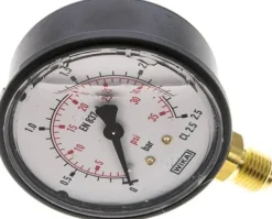 Glycerin-Manometer senkrecht (KU/Ms), 63mm, 0 - 2,5 bar
