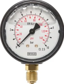 Glycerin-Manometer senkrecht (KU/Ms), 63mm, 0 - 2,5 bar