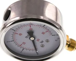 Glycerin-Manometer senkrecht (CrNi/Ms), 63mm, 0 - 6 bar -Eco-Line