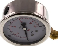 Glycerin-Manometer senkrecht (CrNi/Ms), 63mm, 0 - 1,6 bar -Eco-Line