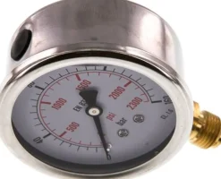 Glycerin-Manometer senkrecht (CrNi/Ms), 63mm, 0 - 160 bar -Eco-Line